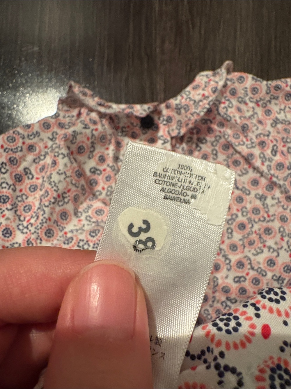 Petit Bateau button down back dress 100% cotton - Picture 5 of 5